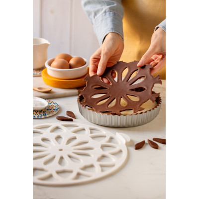Griglia tagliapasta FLOWER tonda Ø28cm - per realizzare crostata, dolci torte