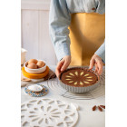 Griglia tagliapasta FLOWER tonda Ø28cm - per realizzare crostata, dolci torte