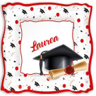 Coordinato tavola LAUREA per il LAUREATO e LAUREATA piatti bicchieri tovaglioli