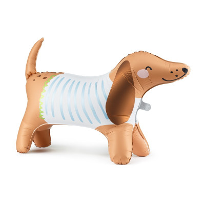 PALLONCINO in foil Mylar a forma di CANE BASSOTTO - 89X58cm