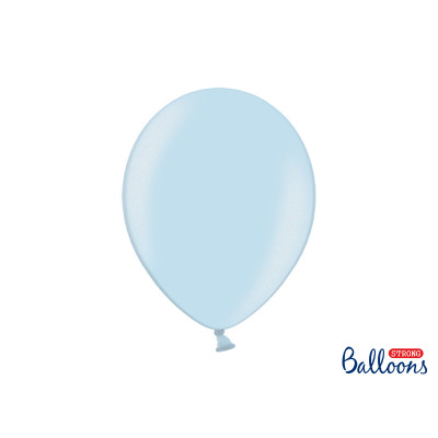 Pallone palloncini palloncino palloni 10" Celeste Metalizzato - 100 pz - Ø23cm