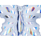 1 Pallone in foil MYLAR farfalla colore assortito casuale 19x23cm