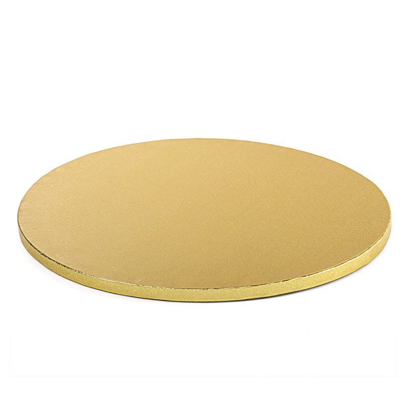 CAKE BOARD TONDO Ø 50 x H 1,2cm - Vassoio ORO -  Piatto SottoTorta rigido