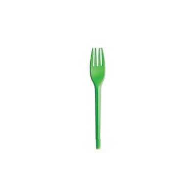 Forchette in CPLA COMPOSTABILI colore VERDE - confezione da 20 forchette