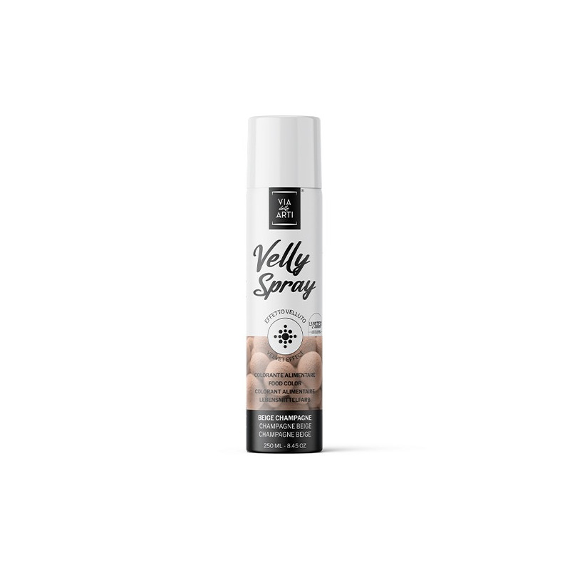 Colorante Alimentare BEIGE CHAMPAGNE Spray Professional Effetto Vellutato - 250ml