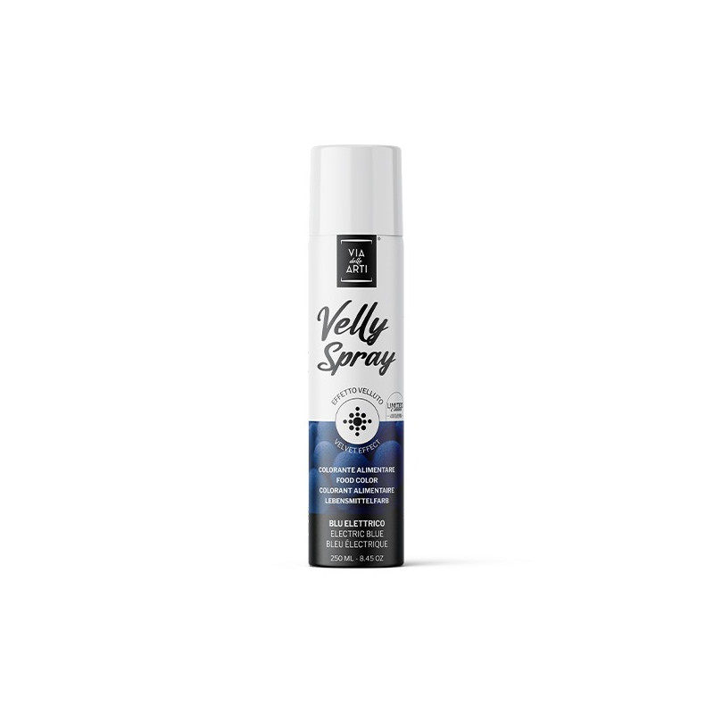 Colorante Alimentare BLU ELETTRICO Spray Professional Effetto Vellutato - 250ml