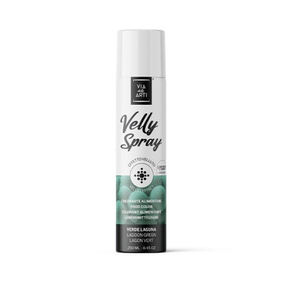 Colorante Alimentare VERDE LAGUNA Spray Professional Effetto Vellutato - 250ml