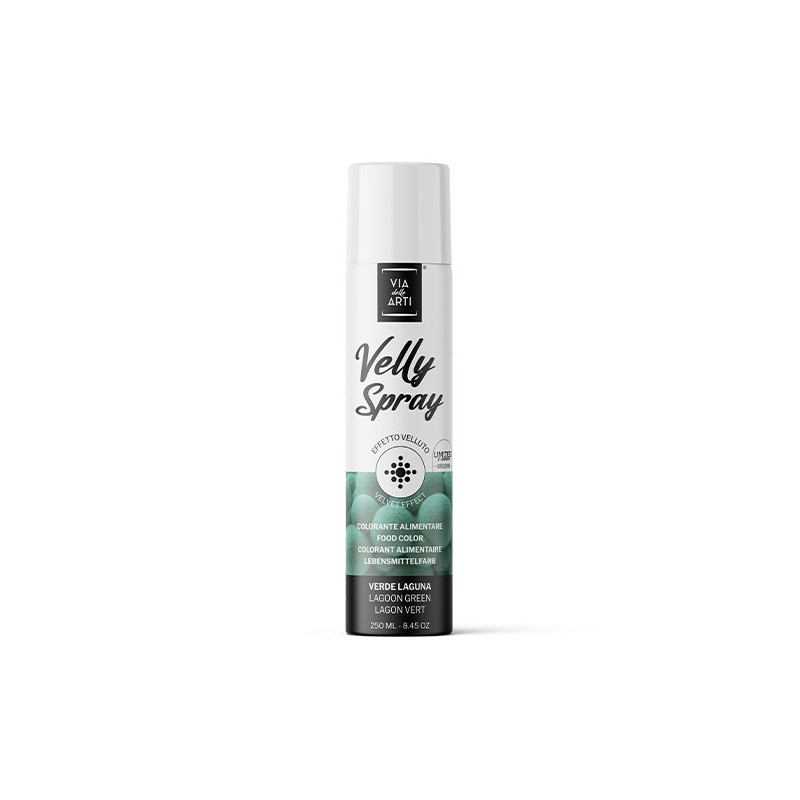 Colorante Alimentare VERDE LAGUNA Spray Professional Effetto Vellutato - 250ml