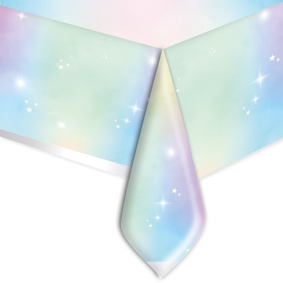 Tovaglia in plastica RAINBO MULTICOLOR con stampa mini stelle multicolor 140X270cm