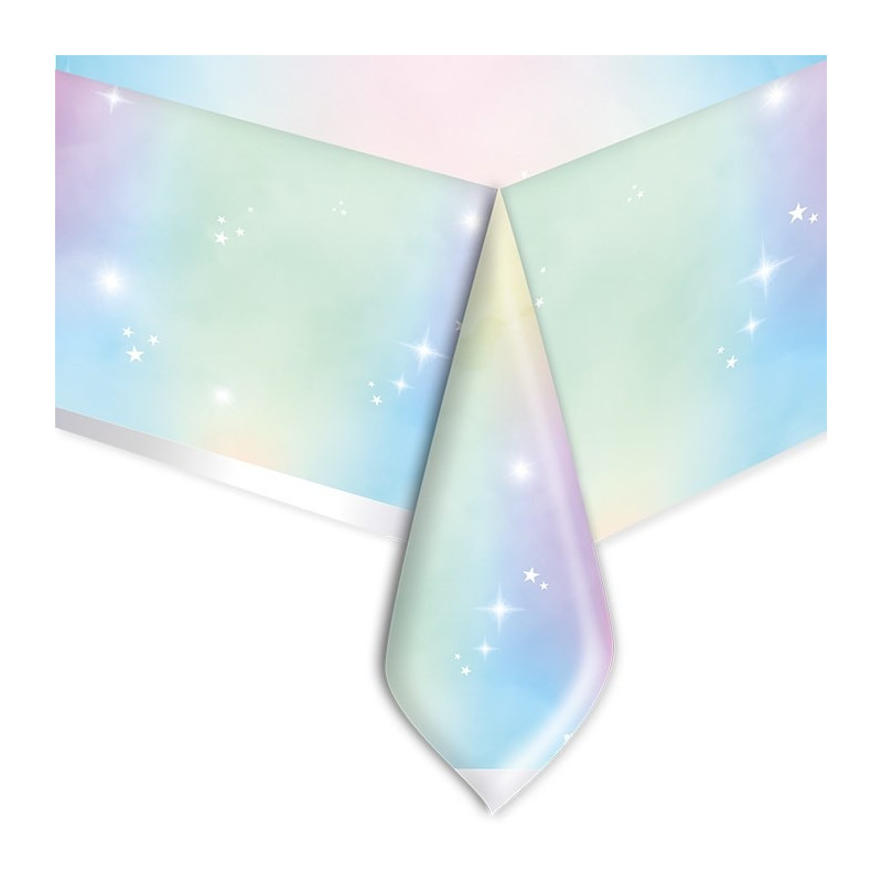 Tovaglia in plastica RAINBO MULTICOLOR con stampa mini stelle multicolor 140X270cm