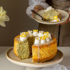 15 Margherite in ZUCCHERO gialle e bianche per decorazione torte e dolci - 2,4 cm