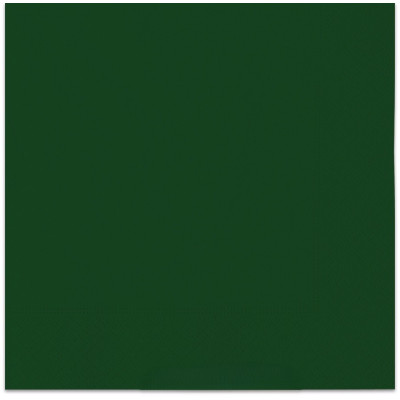 40 Tovaglioli di Carta VERDE FORESTA - 33x33cm - Ecolor pura ovatta di cellulosa