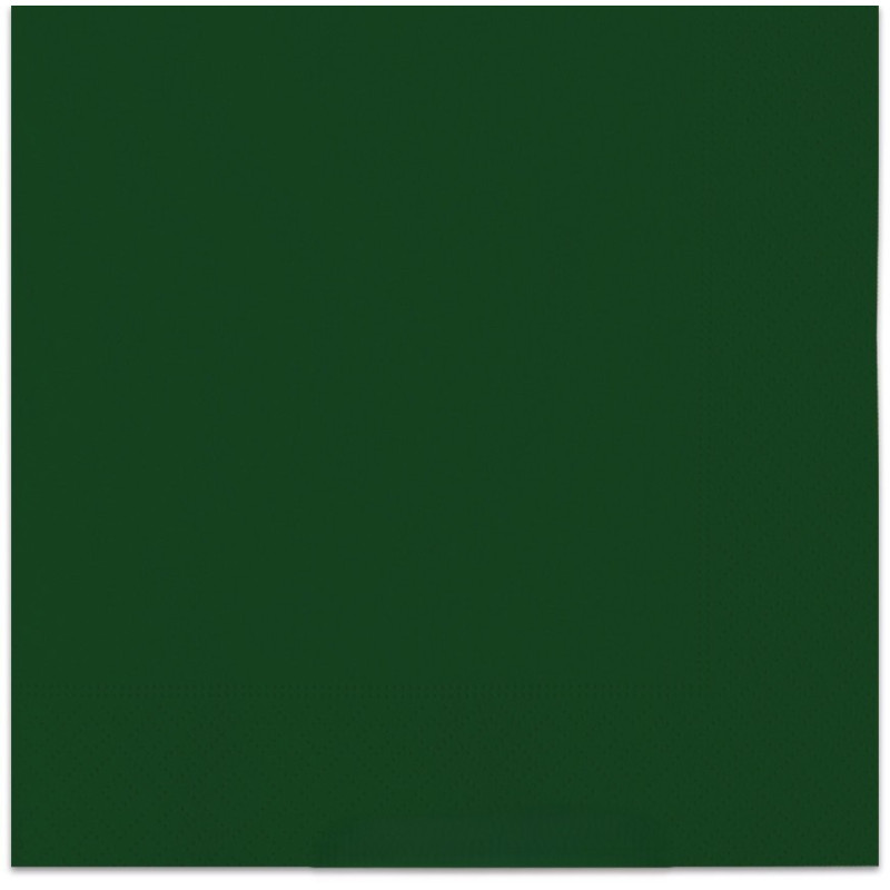 40 Tovaglioli di Carta VERDE FORESTA - 33x33cm - Ecolor pura ovatta di cellulosa