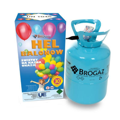 Bombola elio per gonfiare circa 30 palloncini capacità ca. 0,19 m3