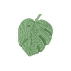 12 Tovaglioli in carta a forma di FOGLIA di Monstera verde - 14,5x18cm