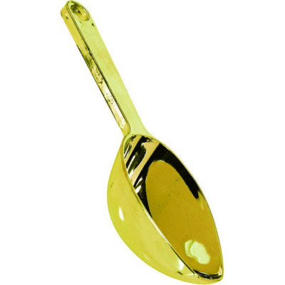 Paletta Cucchiaio In plastica ORO lucido per caramelle, marshmallow, dolci ecc