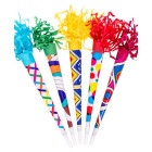 36 Trombette in carta colorete CARNEVALE 35 cm - compleanni, feste e party