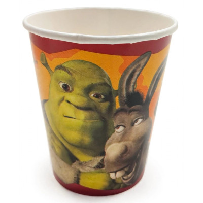 Coordinato tavola SHREK feste bambini piatti bicchieri tovaglioli - 40 pezzi