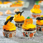 Kit HALLOWEEN in ZUCCHERO - ZUCCA, GATTO NERO e PIPISTRELLO - decorazione per torte e dolci
