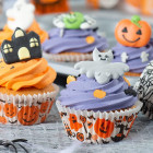Kit HALLOWEEN in ZUCCHERO - Zucca Fantasma Castello - decorazione per torte