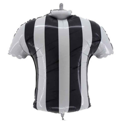 Pallone Palloncino in Mylar MAGLIETTA con stemma e scritta JUVENTUS Bianco Nero - 63x65 cm