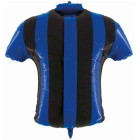 Pallone Palloncino in Mylar MAGLIETTA con stemma e scritta INTER Blu Nero - 63x65 cm