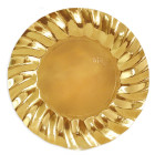 6 Sottopiatti Ø30cm ORO LUCIDO piatto MAXI Iin carta monouso ondulato