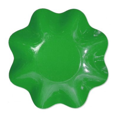 2 Vassoio Zuppiera Media VERDE PRATO Tondo a Petalo 26cm