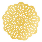 6 SottoPiatto ELEGANT Ø33 cm ORO lucido in carta - addobbo decoro tavola