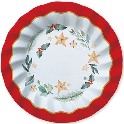 Coordinato tavola Natale CHRISTMAS MAGIC piatti bicchieri tovaglioli  88 pezzi