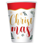 Coordinato tavola Natale CHRISTMAS MAGIC piatti bicchieri tovaglioli  88 pezzi