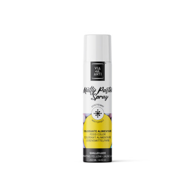 Colorante alimentare Spray GIALLO Luce opaco - per Dolci e Torte - 250ml