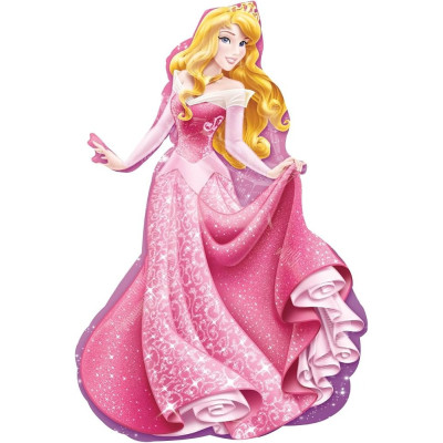 Pallone PALLONCINO in foil MYLAR principessa AURORA 58X86 cm