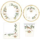 40 pz coordinato CHRISTMAS COOKIES Natale piatti bicchieri tovaglioli addobbo tavola