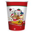 Kit coordinato tavola festa THUN teddy friend NATALE - piatti bicchieri tovaglioli