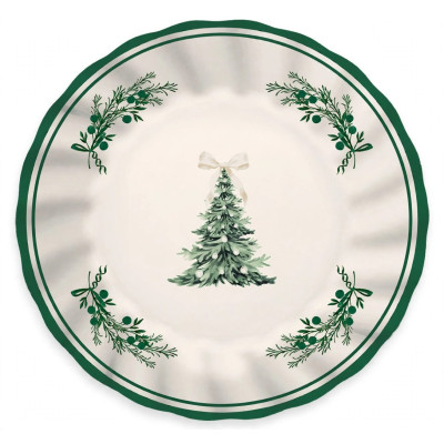 Coordinato tavola Natale GREEN CHRISTMAS piatti bicchieri tovaglioli