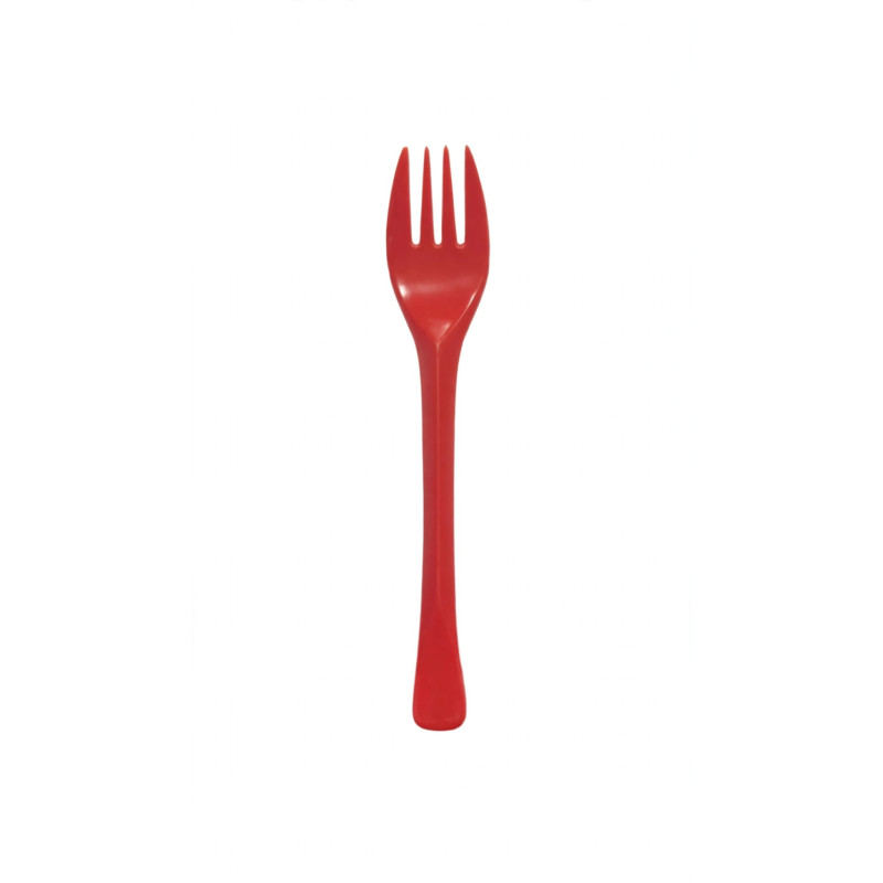 Forchette in plastica colore Rosso - confezione da 100 pz