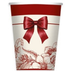 Coordinato tavola Natale RED CHINOISERIE piatti bicchieri tovaglioli 34 pezzi